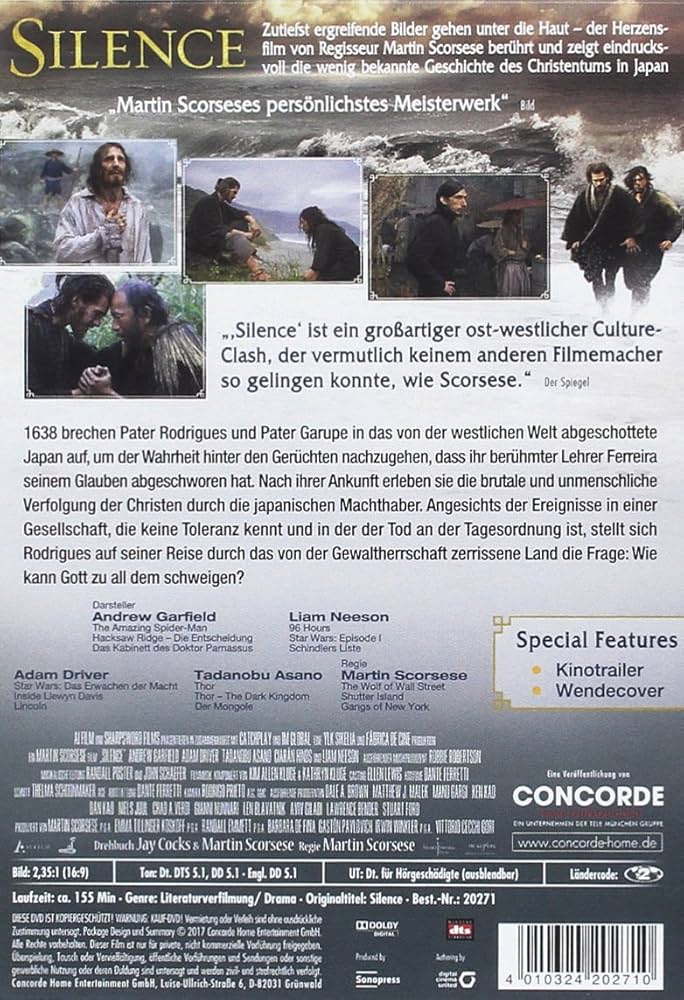 Amazon.com: Silence [DVD] [2017] : Garfield, Andrew, Driver